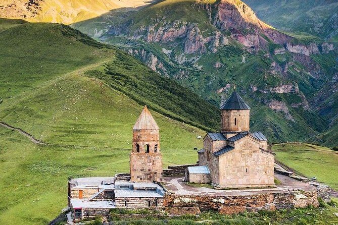 ️Private Full-Day Tour to Mtskheta and Kazbegi(stepantsminda) from Tbilisi - Ananuri Fortress ensemble: towers, churches, and river drama