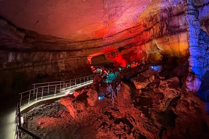 CANYONS & CAVE Tour from Kutaisi - Okatse, Martvili & Prometheus - Martvili Canyon: boat through the gorge, plus the 100 cm rule