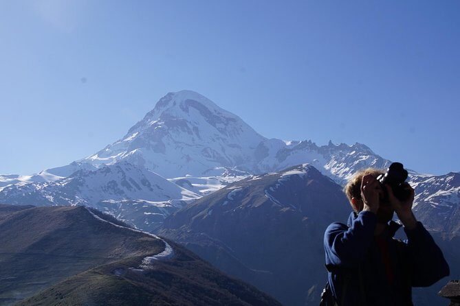 Day Adventure Ananuri and Kazbegi via Georgian Military Road - Giant Bicycle monument: the easy start and the quick reset