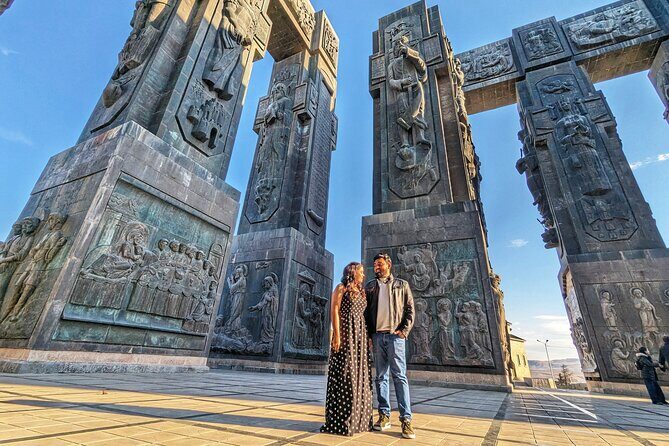 Instagrammable sites of Tbilisi private tour - Orbeliani Baths + Kaleidoscope courtyard: color, glass, and a 19th-century feel