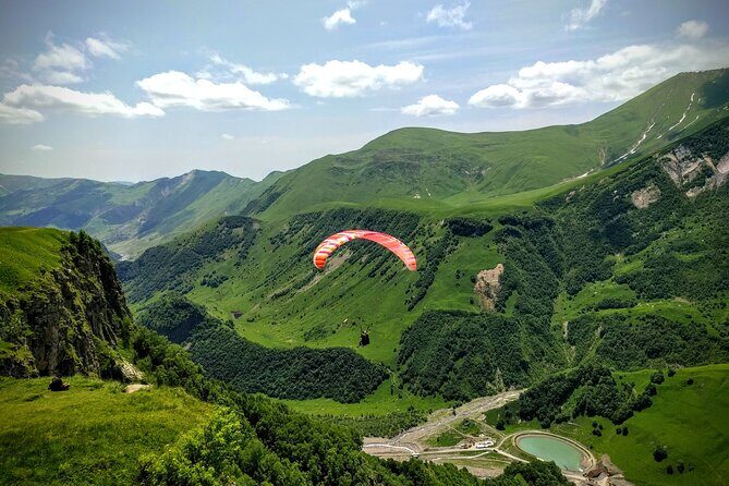 Kazbegi Adventure Day Trip - Hike to Gveleti waterfall plus Gergeti, Ananuri - Friendship Monument panoramas and the highway’s big viewpoints