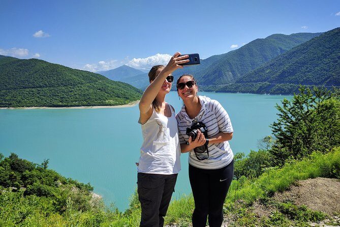 Kazbegi Adventure Day Trip - Hike to Gveleti waterfall plus Gergeti, Ananuri - Zhinvali Water Reservoir and Ananuri: two stops that set the mood