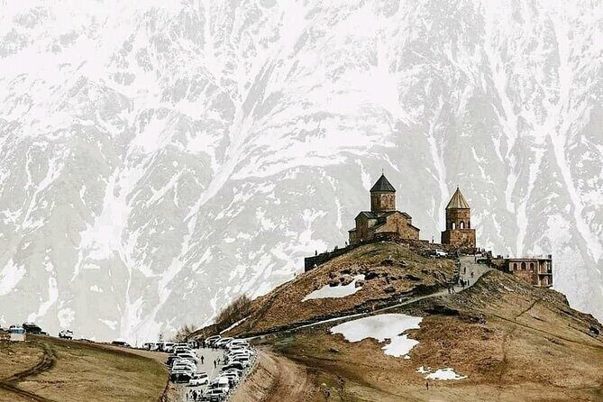 KAZBEGI GUDAURI ANANURI One day group tour From Tbilisi! - Jvari Pass Travertine Natural Monument: the geology stop you might care about