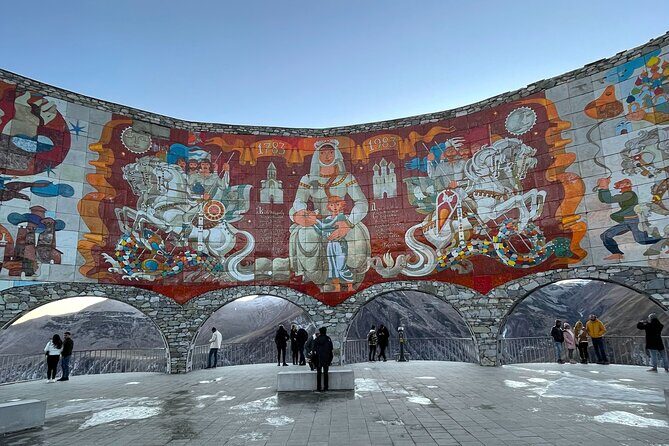 KAZBEGI & GUDAURI Day Tour from Kutaisi - Gergeti Trinity Church and the snow-and-ice plan