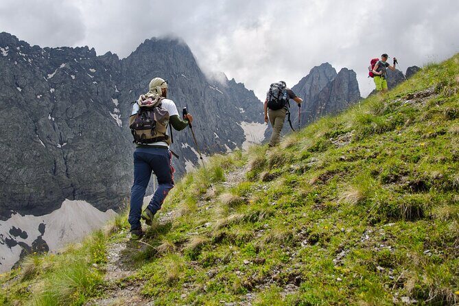 Kazbegi - One Day Trekking Private Tour to Chaukhi Pass 3341 m - Under the Chaukhi massif: the Georgian Dolomites feel
