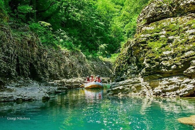 Private Canyon&Cave Tour from Kutaisi(Martvili-Okatse-Prometheus) - Martvili Canyon: boat ride on the Abasha River through limestone rock