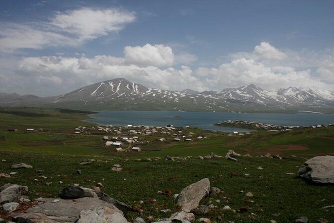 Snowmobile / Quad Bike ATV Private Tour from Bakuriani to Tabatskuri Lake - The long view toward Tabatskuri Lake