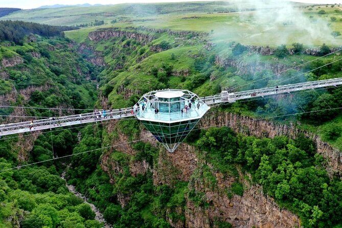 Trip to The Diamond Bridge and Dashbashi Canyon - Kass Land and the Diamond Bridge over Dashbashi Canyon: your big photo moment