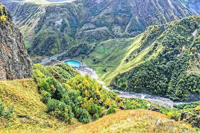 Wild Georgia 4WD PACK Adventure through Kakheti and Kazbegi 2in1 - Day 1 in Kakheti: Rustavi stops, Mravaltskharo Lake hike, and monasteries with serious atmosphere